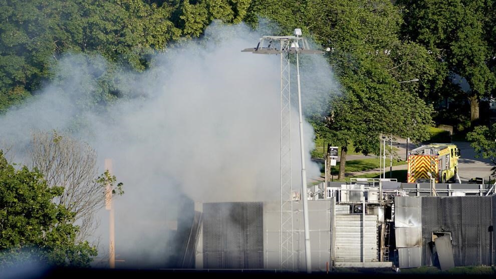 Photo of white smoke at hydrogen factory